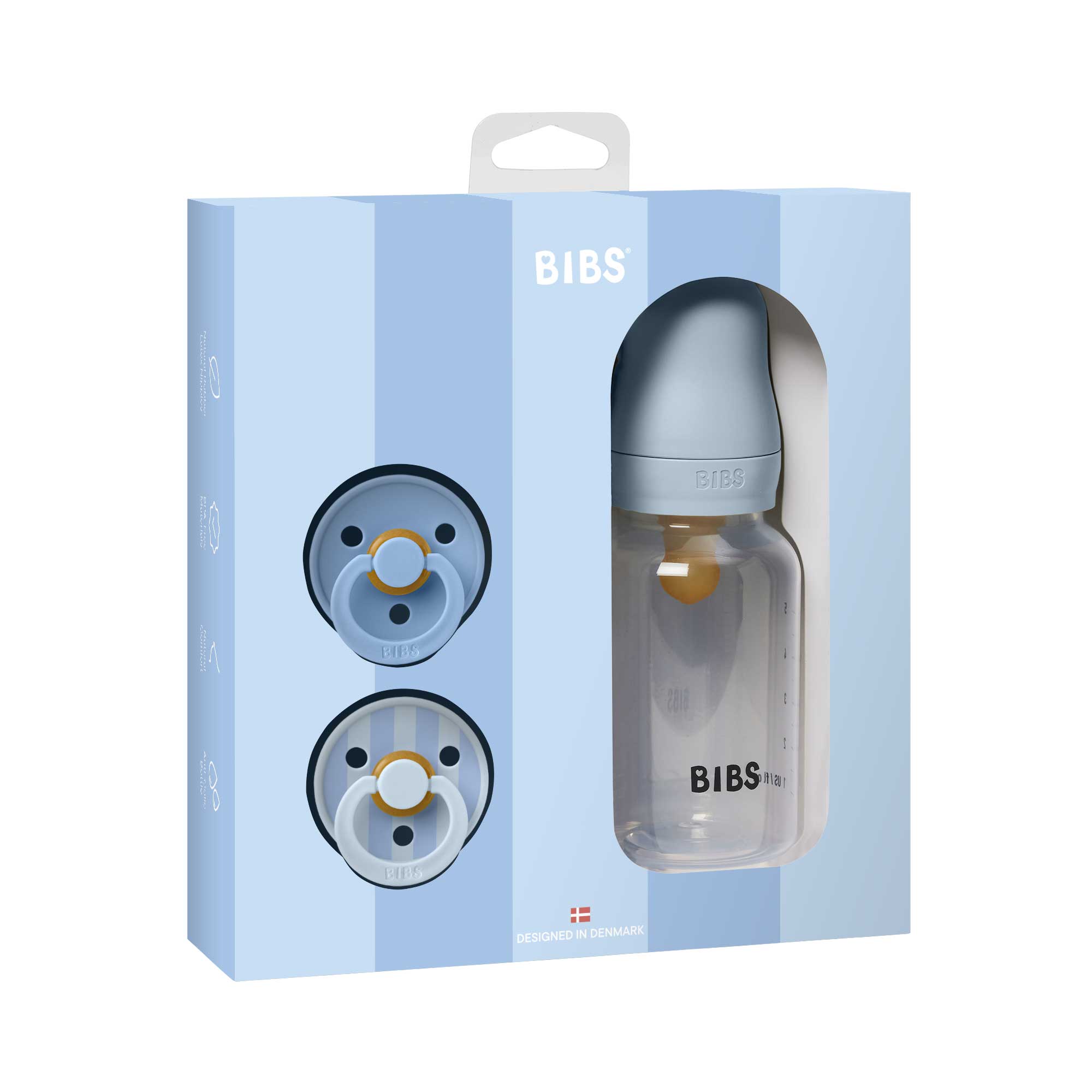 BIBS Sprinkle darčekový set - Baby Blue