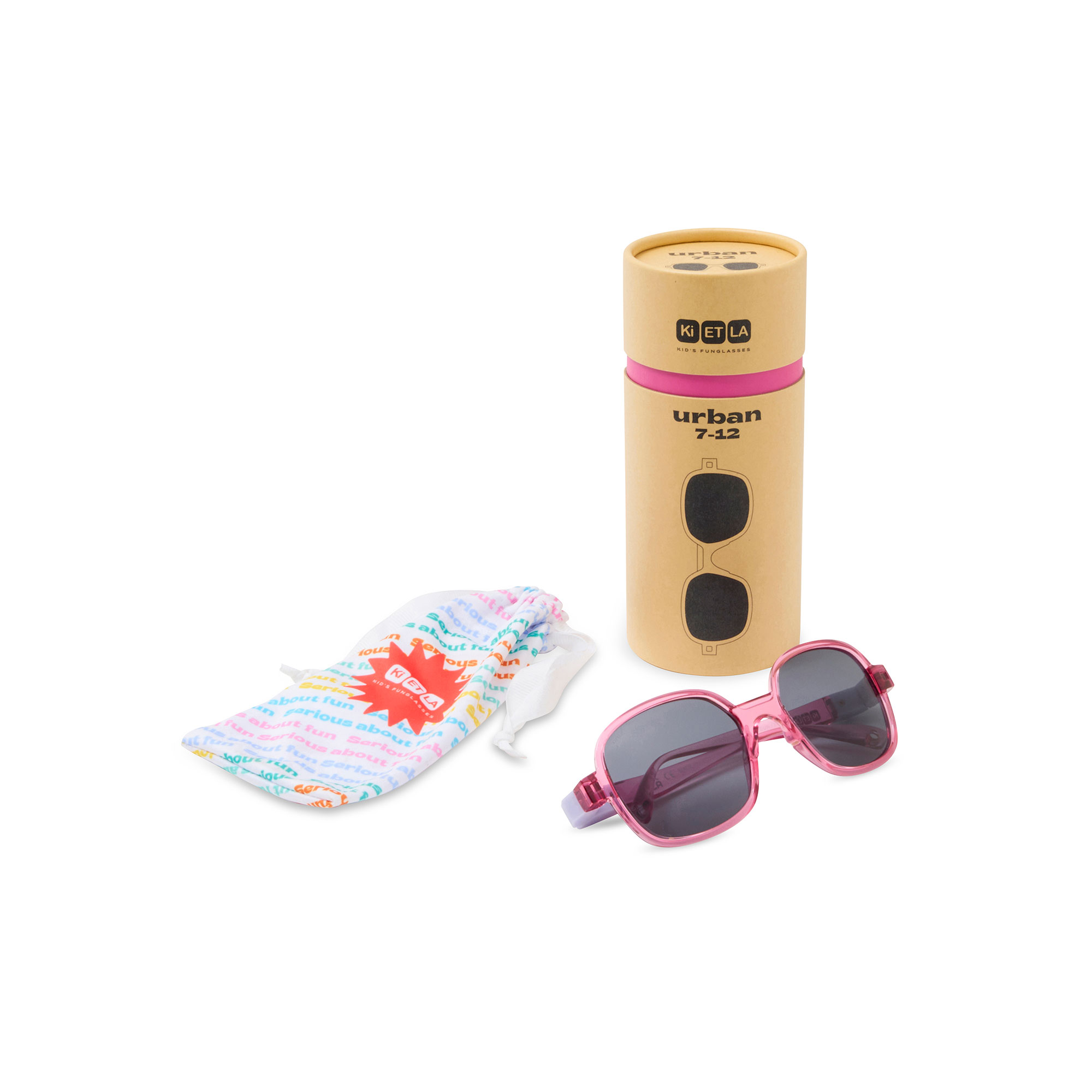 KiETLA slnečné okuliare URBAN 7-12 rokov - Fuchsia Lavender – Obrázok 5