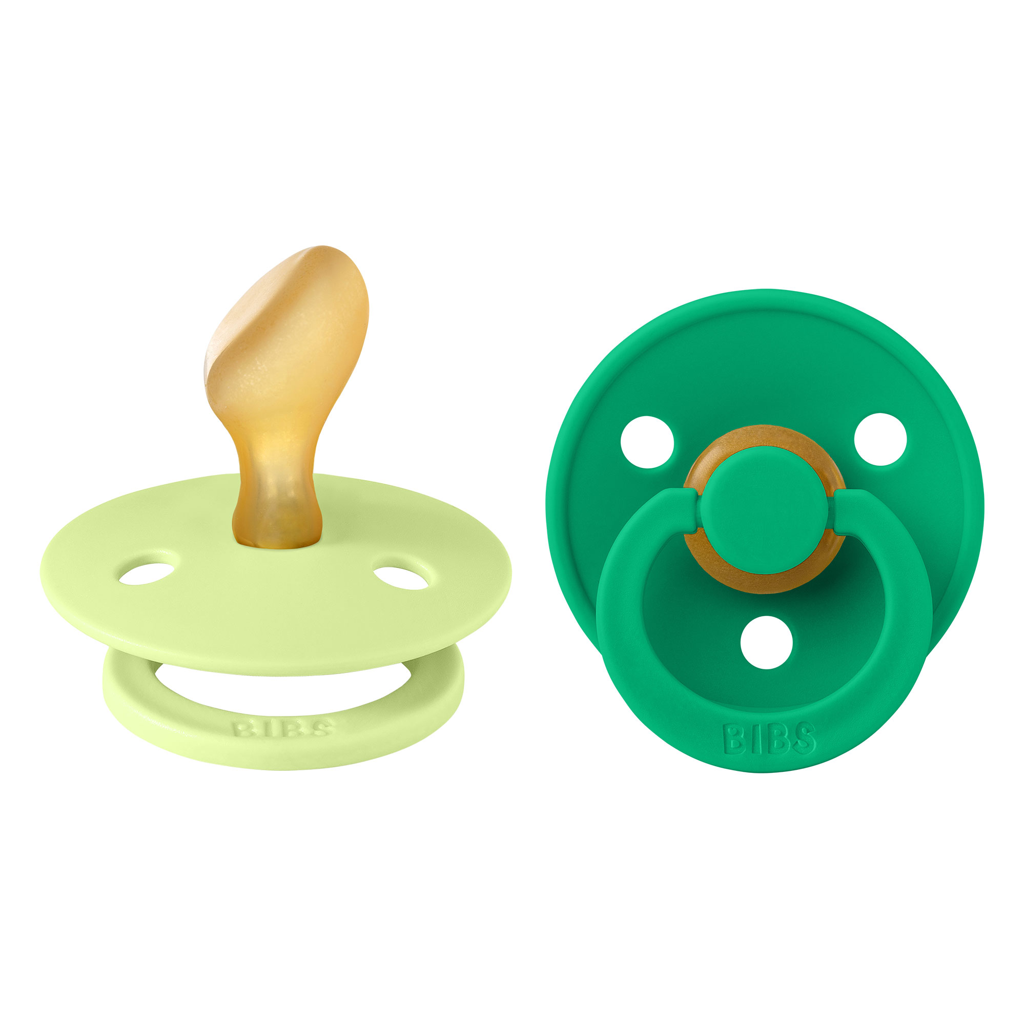 BIBS Colour anatomické cumlíky z prírodného kaučuku 2 ks - veľkosť 2 - Matcha / Cactus
