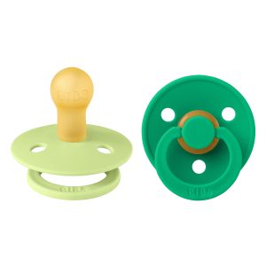 BIBS Colour cumlíky z prírodného kaučuku 2ks - veľkosť 1 - Matcha / Cactus