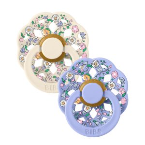 BIBS x Liberty Boheme cumlíky z prírodného kaučuku 2ks - veľkosť 1 - Chloe Meadow Ivory Mix