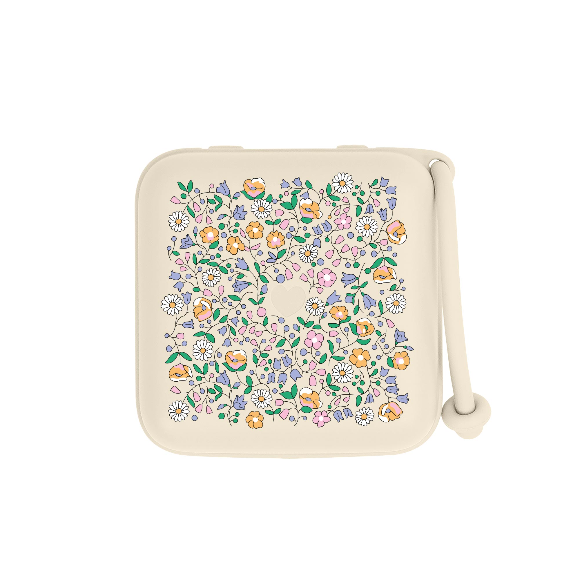 BIBS x LIBERTY krabička na cumlíky - Chloe Meadow Ivory