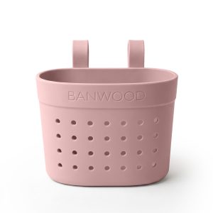 Banwood košík Pin & Ride - Dusty Rose