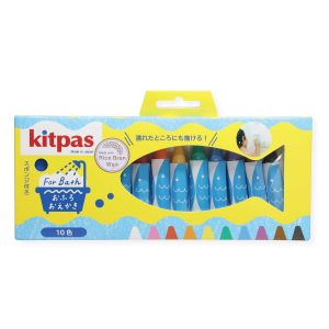 Kitpas sada 10 ks voskoviek do kúpeľa so špongiou - Yellow