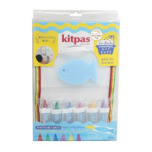 Kitpas sada voskoviek do kúpeľa so špongiou a sieťkou - Blue 6ks