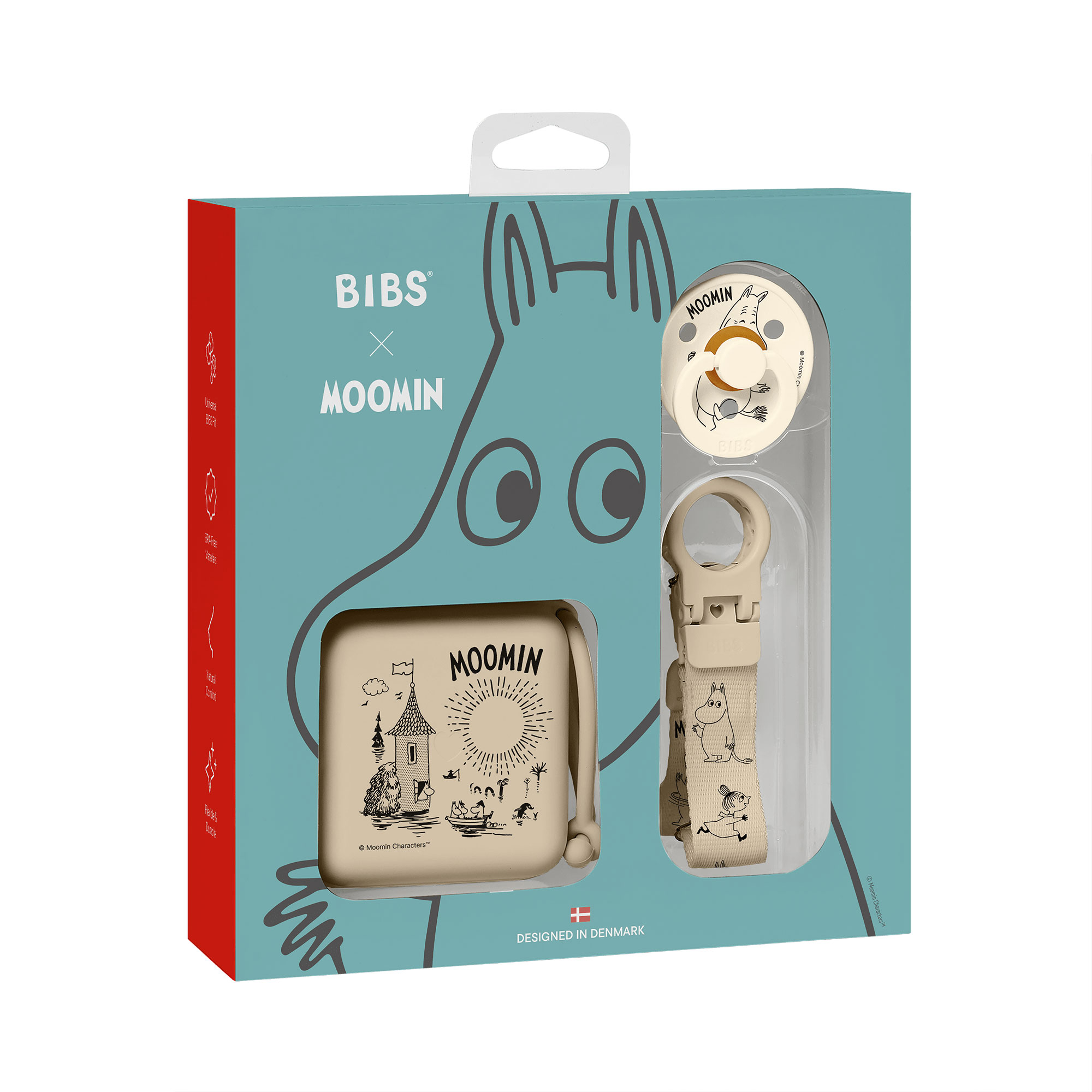 BIBS x Moomin darčekový set - Vanilla