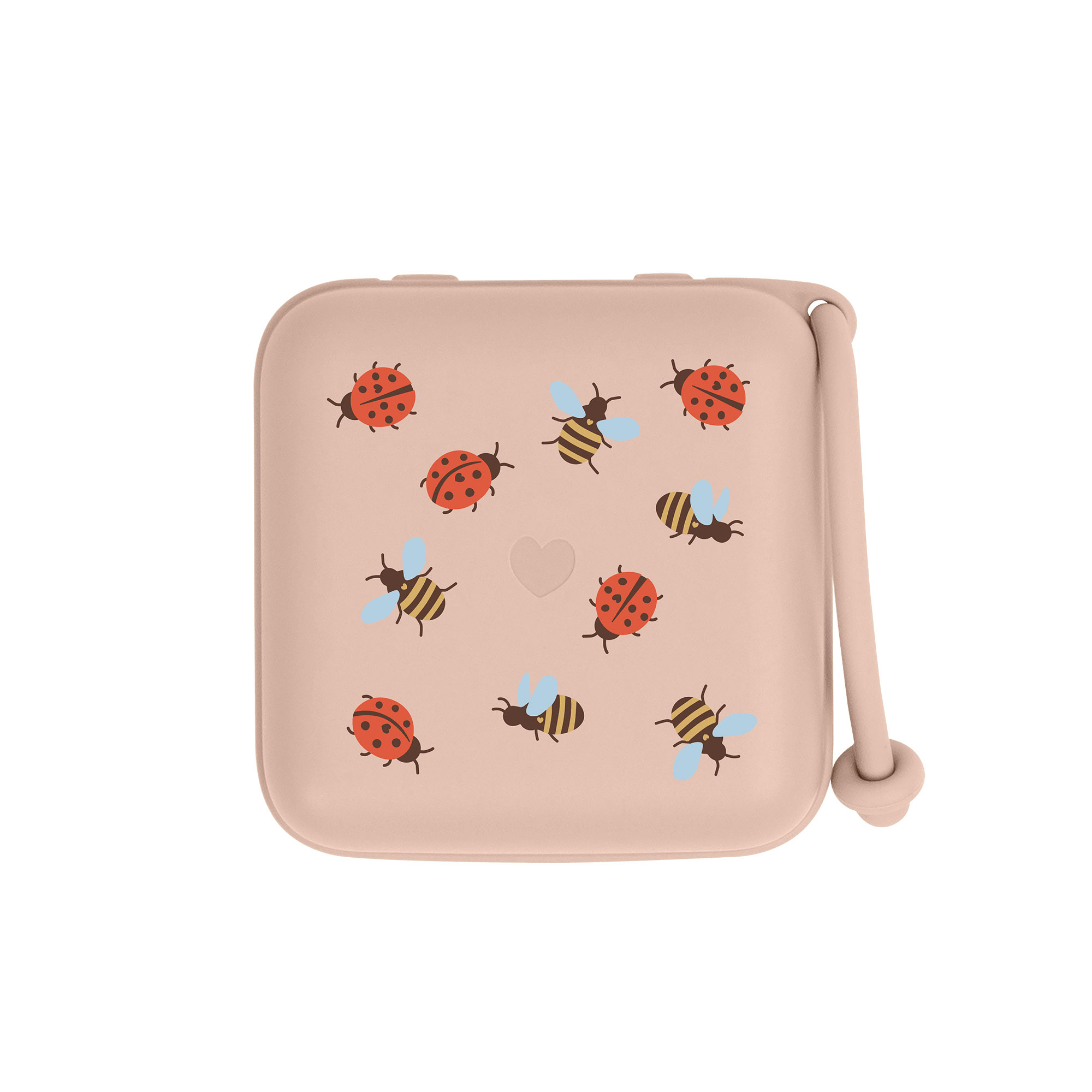 BIBS STUDIO Krabička na cumlíky - Ladybug Bumblebee Mix Blush